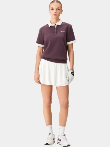 Macade Golf  Aura Mauve TX Relaxed Shirt Half Sleeve Polo purple