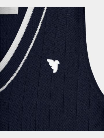 Macade Golf Ana Navy Sleeveless V-Neck Ohne Arm T-Shirt navy