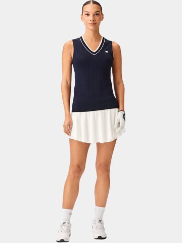 Macade Golf Ana Navy Sleeveless V-Neck Ohne Arm T-Shirt navy