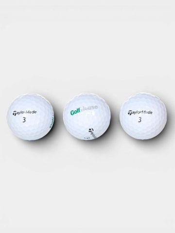TaylorMade SpeedSoft Golfbälle mit Golf House Logo weiß