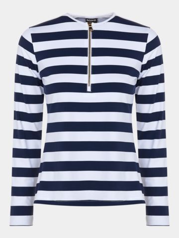 MDC Langarm Polo navy