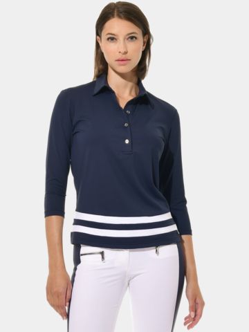 MDC 3/4 Arm Polo navy