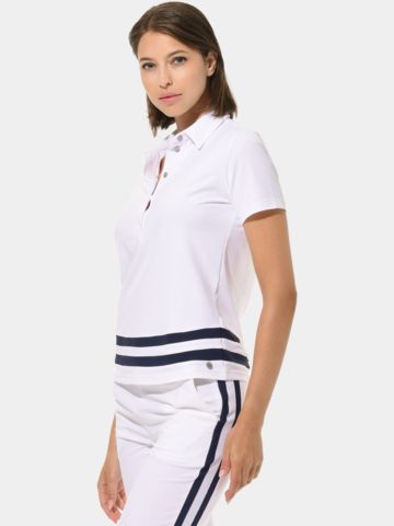 MDC Halbarm Polo weiß