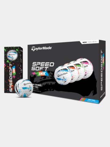 TaylorMade SpeedSoft Ink Multi Golfbälle bunt