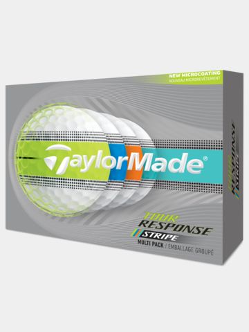 TaylorMade Tour Response Stripe Multi Golfbälle weiß