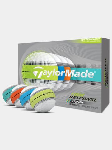 TaylorMade Tour Response Stripe Multi Golfbälle weiß
