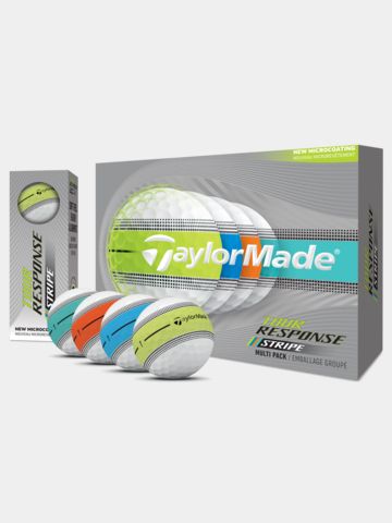 TaylorMade Tour Response Stripe Multi Golfbälle weiß