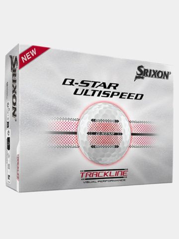 Srixon Q-Star Ultispeed Trackline GOlfbälle weiß