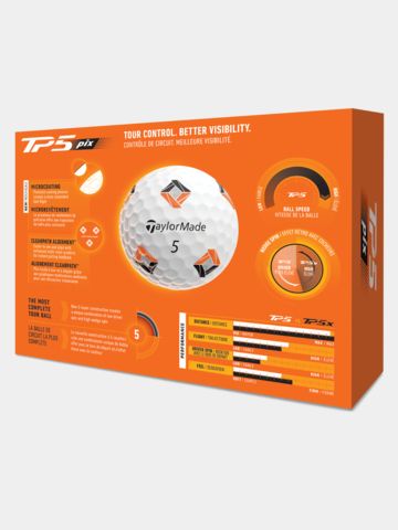 TaylorMade TP5 Pix Golfbälle weiß