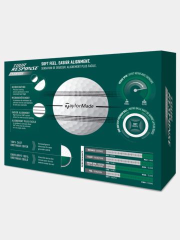 TaylorMade Tour Response Stripe Golfbälle weiß