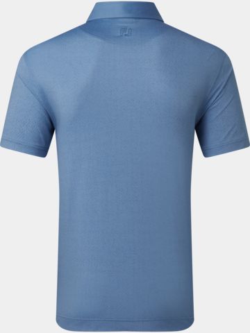 FootJoy  Polokošile Tailor Texture Lisle s polovičním rukávem modrá