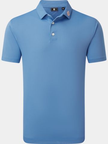 FootJoy  Stretch Pique Solid Polo s polovičním rukávem modrá