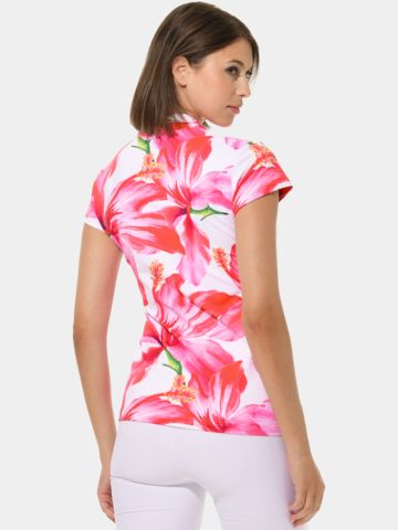 MDC 3/4 Arm Polo pink