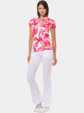 MDC 3/4 Arm Polo pink