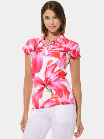 MDC 3/4 Arm Polo pink