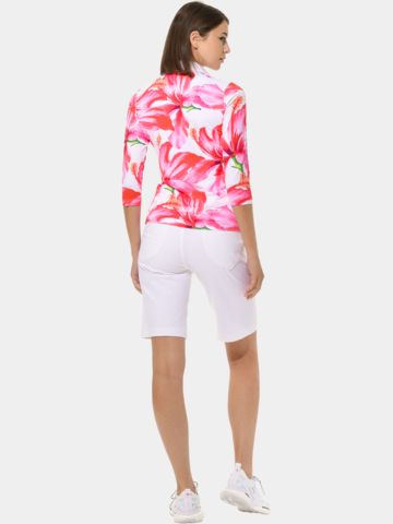 MDC 3/4 Arm Polo pink