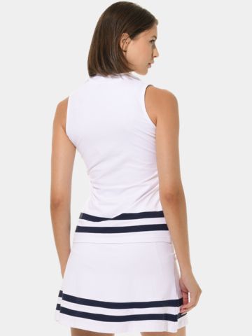 MDC Zip ohne Arm Polo weiß