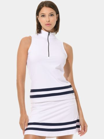 MDC Zip ohne Arm Polo weiß