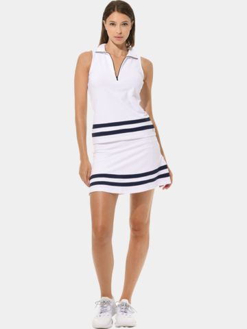 MDC Zip ohne Arm Polo weiß