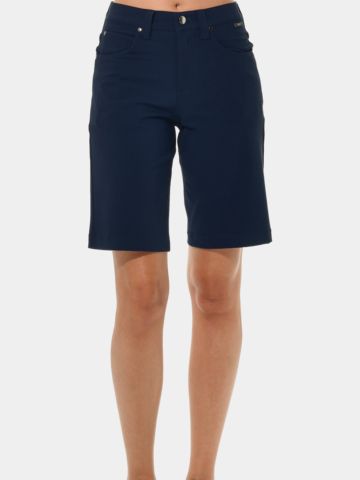 MDC Wide Leg Bermuda navy
