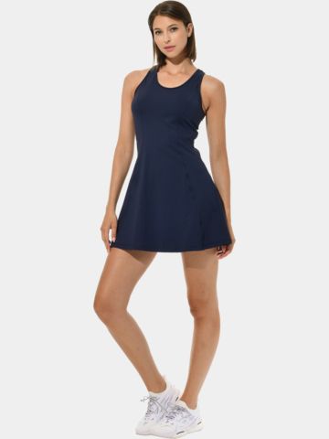 MDC Racerback ohne Arm Kleid navy