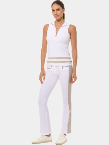 MDC Zip ohne Arm Polo weiß