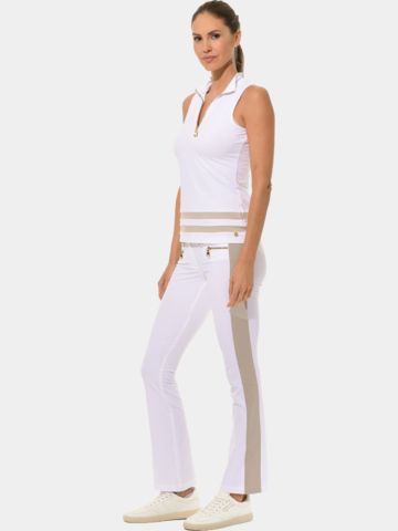 MDC Zip ohne Arm Polo weiß