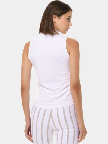 MDC Button ohne Arm Down Polo weiß