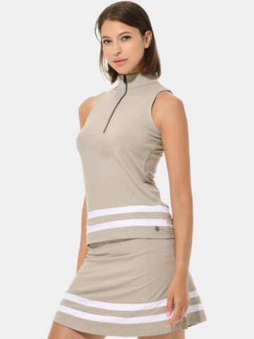 MDC Zip ohne Arm Polo sand