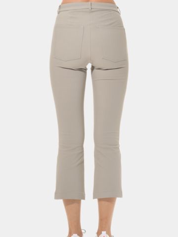 MDC   Oříznuté kalhoty Boot cut 7/8 písek