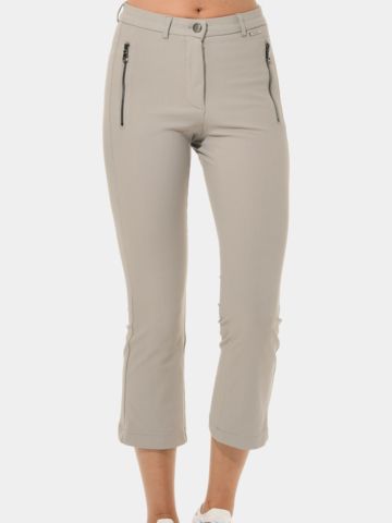 MDC   Oříznuté kalhoty Boot cut 7/8 písek