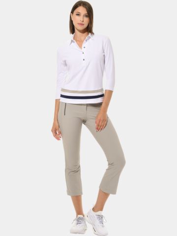 MDC   Oříznuté kalhoty Boot cut 7/8 písek