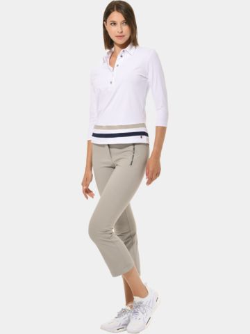 MDC   Oříznuté kalhoty Boot cut 7/8 písek