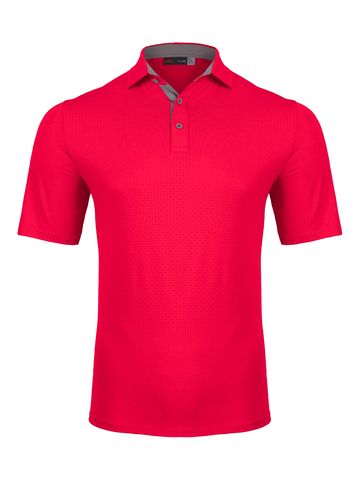 Kjus Men Savin Structure Halbarm Polo rot