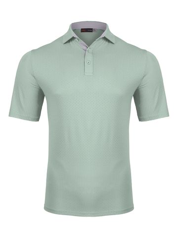 Kjus Men Savin Structure Halbarm Polo hellgrün