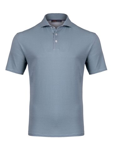 Kjus Men Hollow Pima Print Halbarm Polo grau