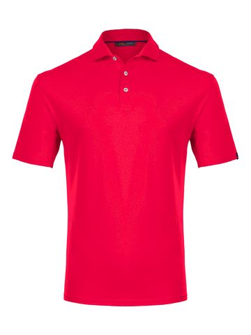 Kjus Men Hollow Pima Halbarm Polo rot