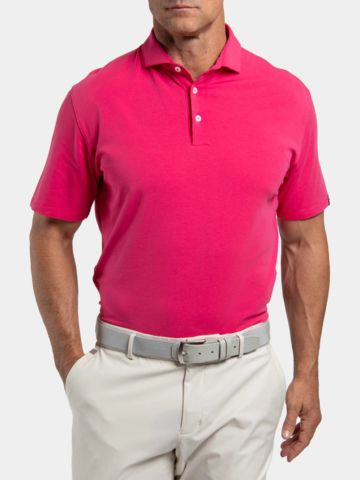Kjus Men Hollow Pima Halbarm Polo rot