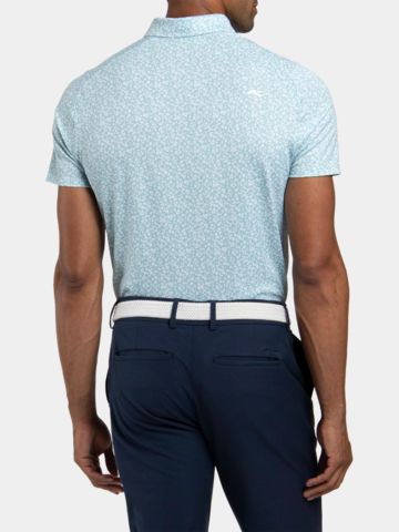 Kjus Men Lance Printed Halbarm Polo hellblau