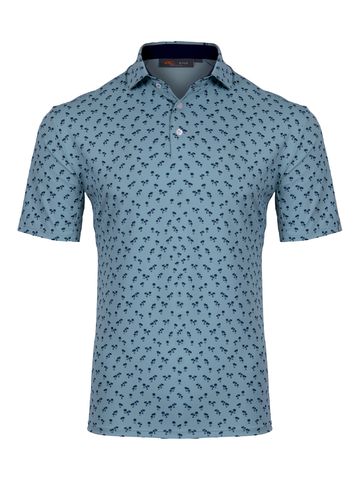 Kjus Men Golfer Halbarm Polo hellblau