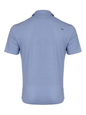 Kjus Men Hollow Pima Print Halbarm Polo blau