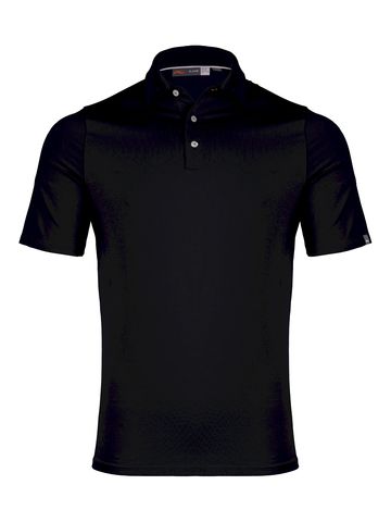 Kjus Men Hollow Pima Halbarm Polo schwarz