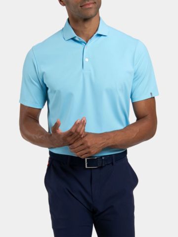 Kjus Men Cool Point Halbarm Polo hellblau