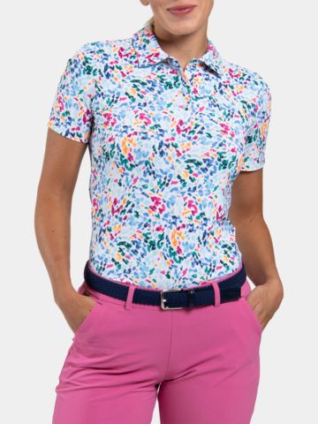 Kjus Women Enya Printed Halbarm Polo weiß