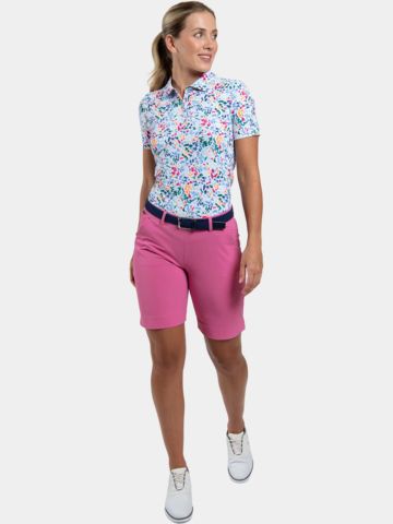 Kjus Women Enya Printed Halbarm Polo weiß