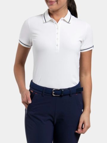 Kjus Women Sanna 2.0 Halbarm Polo weiß