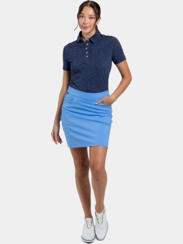 Kjus  Dámská polokošile s polopřiléhavým rukávem s potiskem Pima námořnictvo