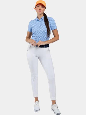 Kjus Women Enya Printed Halbarm Polo blau