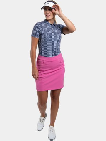 Kjus Women Enya Printed Halbarm Polo navy