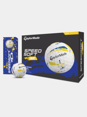 TaylorMade SpeedSoft Ink Golfbälle gelb